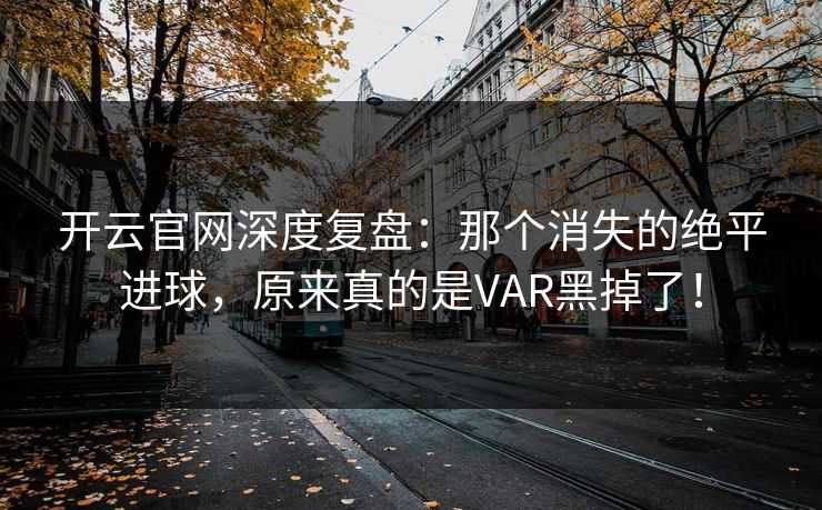 开云官网深度复盘：那个消失的绝平进球，原来真的是VAR黑掉了！